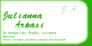 julianna arpasi business card