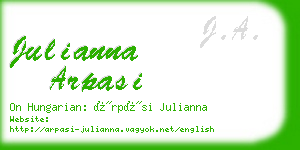 julianna arpasi business card